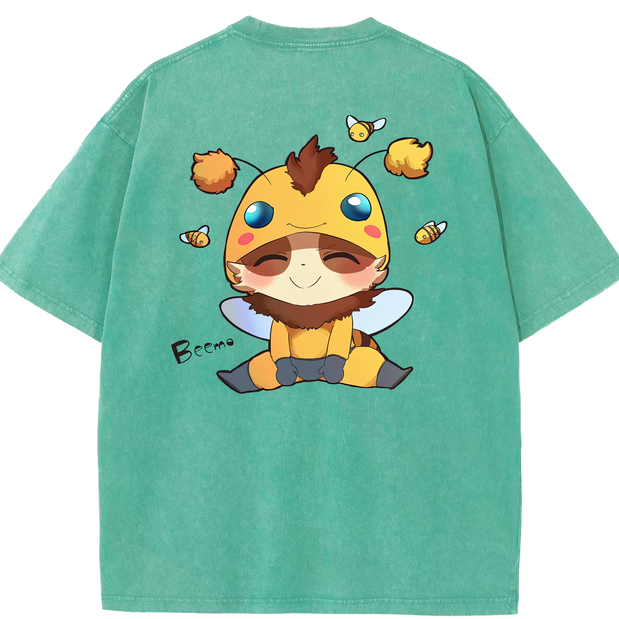 リーグ・オブ・レジェンド League of Legends LOL 綿100% ヴィンテージ風 半袖Tシャツ（背面プリント）